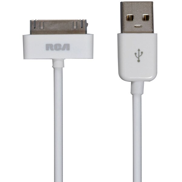 Main product image for RCA AH740Z 30-pin iPhone iPod iPad Cable 3 ft. White 125-479
